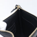 Valentino Rock Studs Clutch Bag Leather Black Gold Tone Auth 208109V-18