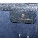 GUCCI GG Supreme Sherry Line Clutch Bag PVC Navy Gold Tone 89 01 006 Auth 208113-18