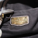 Miu Miu Vitellolux Hand Bag Leather 2way Brown Gold Tone Auth 208116V-19