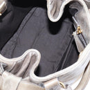 Miu Miu Vitellolux Hand Bag Leather 2way Brown Gold Tone Auth 208116V-20