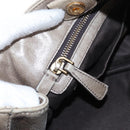 Miu Miu Vitellolux Hand Bag Leather 2way Brown Gold Tone Auth 208116V-23