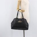GUCCI GuccissimaGG Hand Bag Leather Black Gold Tone 211935 Auth 208118V-25