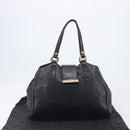 GUCCI GuccissimaGG Hand Bag Leather Black Gold Tone 211935 Auth 208118V-12