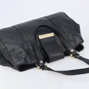 GUCCI GuccissimaGG Hand Bag Leather Black Gold Tone 211935 Auth 208118V-6