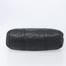GUCCI GuccissimaGG Hand Bag Leather Black Gold Tone 211935 Auth 208118V-5