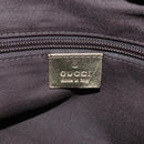 GUCCI GG Canvas Boston Bag Beige Gold Tone 153240 Auth 208120V-17
