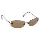 CHANEL COCO Mark Sunglasses Metal Brown CC Auth 208121V-1