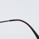 CHANEL COCO Mark Sunglasses Metal Brown CC Auth 208121V-11
