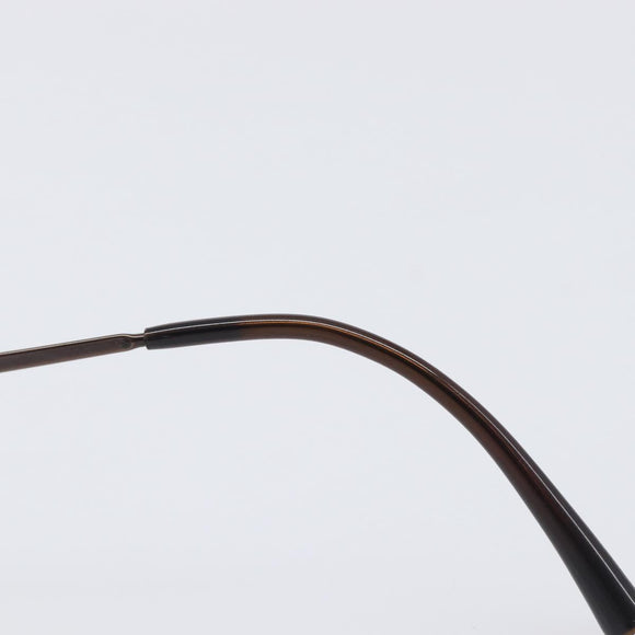 CHANEL COCO Mark Sunglasses Metal Brown CC Auth 208121V