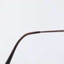 CHANEL COCO Mark Sunglasses Metal Brown CC Auth 208121V-17