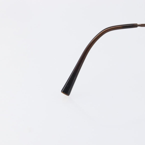 CHANEL COCO Mark Sunglasses Metal Brown CC Auth 208121V