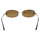 CHANEL COCO Mark Sunglasses Metal Brown CC Auth 208121V-3