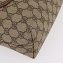 GUCCI GG Supreme Web Sherry Line Tote Bag PVC Beige 002 123 6487 Auth 208122A-11