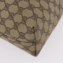 GUCCI GG Supreme Web Sherry Line Tote Bag PVC Beige 002 123 6487 Auth 208122A-13