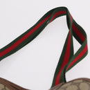 GUCCI GG Supreme Web Sherry Line Tote Bag PVC Beige 002 123 6487 Auth 208122A-9