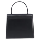 GIVENCHY Hand Bag Leather Black Gold Tone Auth 208128A-2
