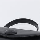 GIVENCHY Hand Bag Leather Black Gold Tone Auth 208128A-14