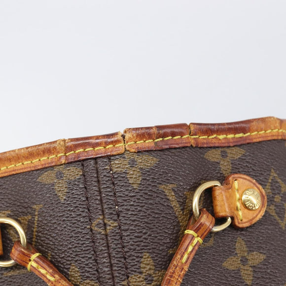 LOUIS VUITTON Monogram Neverfull PM Tote Bag M40155 LV Auth 208134