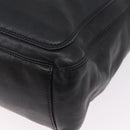 CHANEL Shoulder Bag Leather Black Gold Tone CC Auth 208135V-17