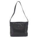 CHANEL Shoulder Bag Leather Black Gold Tone CC Auth 208135V-2