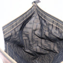 FENDI Zucca Canvas Clutch Bag Brown Gold Tone Auth 208136-17