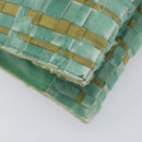 Bottega Veneta INTRECCIATO Tote Bag Harako leather Green Silver Auth 208141A-11