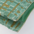 Bottega Veneta INTRECCIATO Tote Bag Harako leather Green Silver Auth 208141A-12
