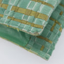 Bottega Veneta INTRECCIATO Tote Bag Harako leather Green Silver Auth 208141A-13