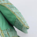 Bottega Veneta INTRECCIATO Tote Bag Harako leather Green Silver Auth 208141A-14