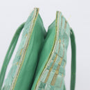 Bottega Veneta INTRECCIATO Tote Bag Harako leather Green Silver Auth 208141A-15