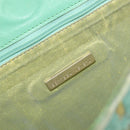 Bottega Veneta INTRECCIATO Tote Bag Harako leather Green Silver Auth 208141A-20