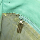 Bottega Veneta INTRECCIATO Tote Bag Harako leather Green Silver Auth 208141A-25