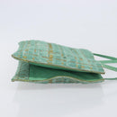 Bottega Veneta INTRECCIATO Tote Bag Harako leather Green Silver Auth 208141A-4