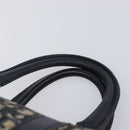 Christian Dior Trotter Canvas Boston Bag Navy Silver Auth 208142-11
