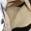 Christian Dior Trotter Canvas Boston Bag Navy Silver Auth 208142-25