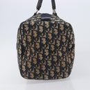 Christian Dior Trotter Canvas Boston Bag Navy Silver Auth 208142-5