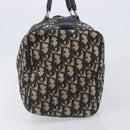 Christian Dior Trotter Canvas Boston Bag Navy Silver Auth 208142-7