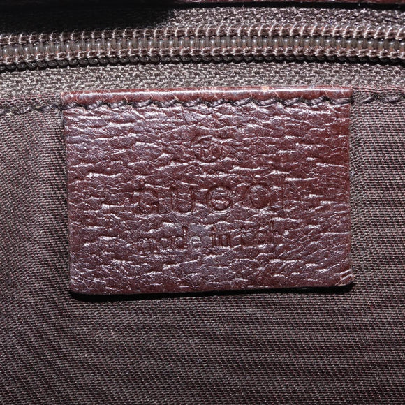 GUCCI GG Canvas Waist Bag Beige Silver 131236 Auth 208149