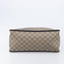 GUCCI GG Supreme Hand Bag PVC Beige Gold Tone 190259 Auth 208151-13