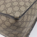 GUCCI GG Supreme Hand Bag PVC Beige Gold Tone 190259 Auth 208151-16