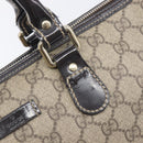 GUCCI GG Supreme Hand Bag PVC Beige Gold Tone 190259 Auth 208151-18