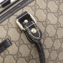 GUCCI GG Supreme Hand Bag PVC Beige Gold Tone 190259 Auth 208151-20