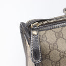 GUCCI GG Supreme Hand Bag PVC Beige Gold Tone 190259 Auth 208151-21