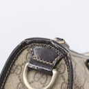 GUCCI GG Supreme Hand Bag PVC Beige Gold Tone 190259 Auth 208151-22