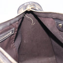 GUCCI GG Supreme Hand Bag PVC Beige Gold Tone 190259 Auth 208151-25