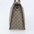 GUCCI GG Supreme Hand Bag PVC Beige Gold Tone 190259 Auth 208151-6
