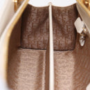 Christian Dior Canage Shoulder Bag Lamb Skin Beige Gold Tone Auth 208153-24