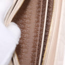 Christian Dior Canage Shoulder Bag Lamb Skin Beige Gold Tone Auth 208153-25