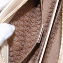 Christian Dior Canage Shoulder Bag Lamb Skin Beige Gold Tone Auth 208153-29