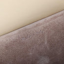 CELINE Tie bag Hand Bag Leather Beige Gold Tone Auth 208155V-33
